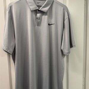 Nike Men's Silver Polo Shirt